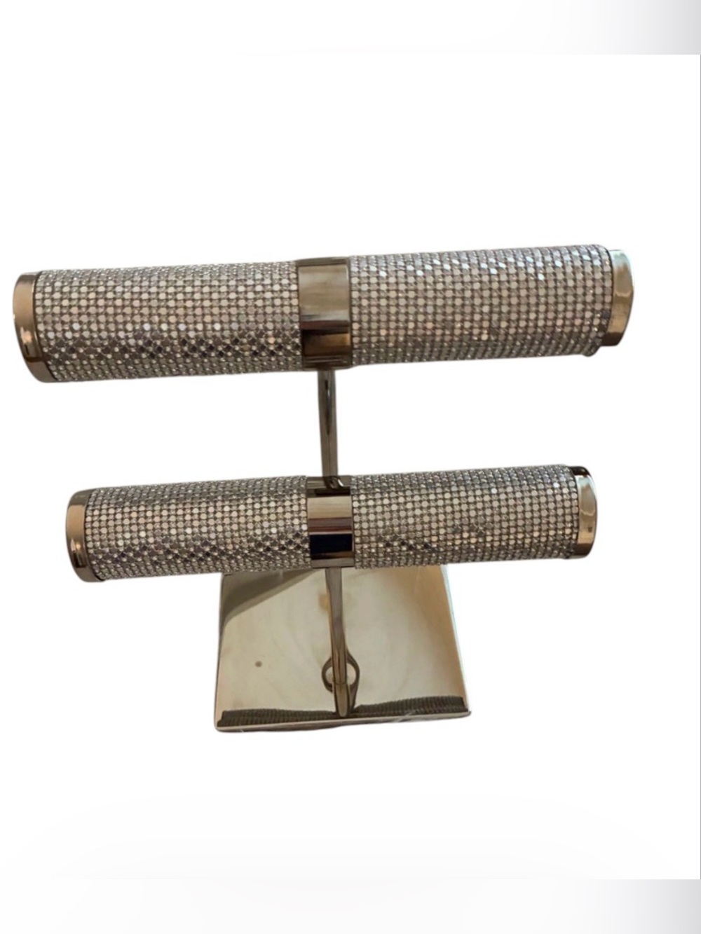 Tahari Silver Crystal-Embellished Jewelry T-Bar Display